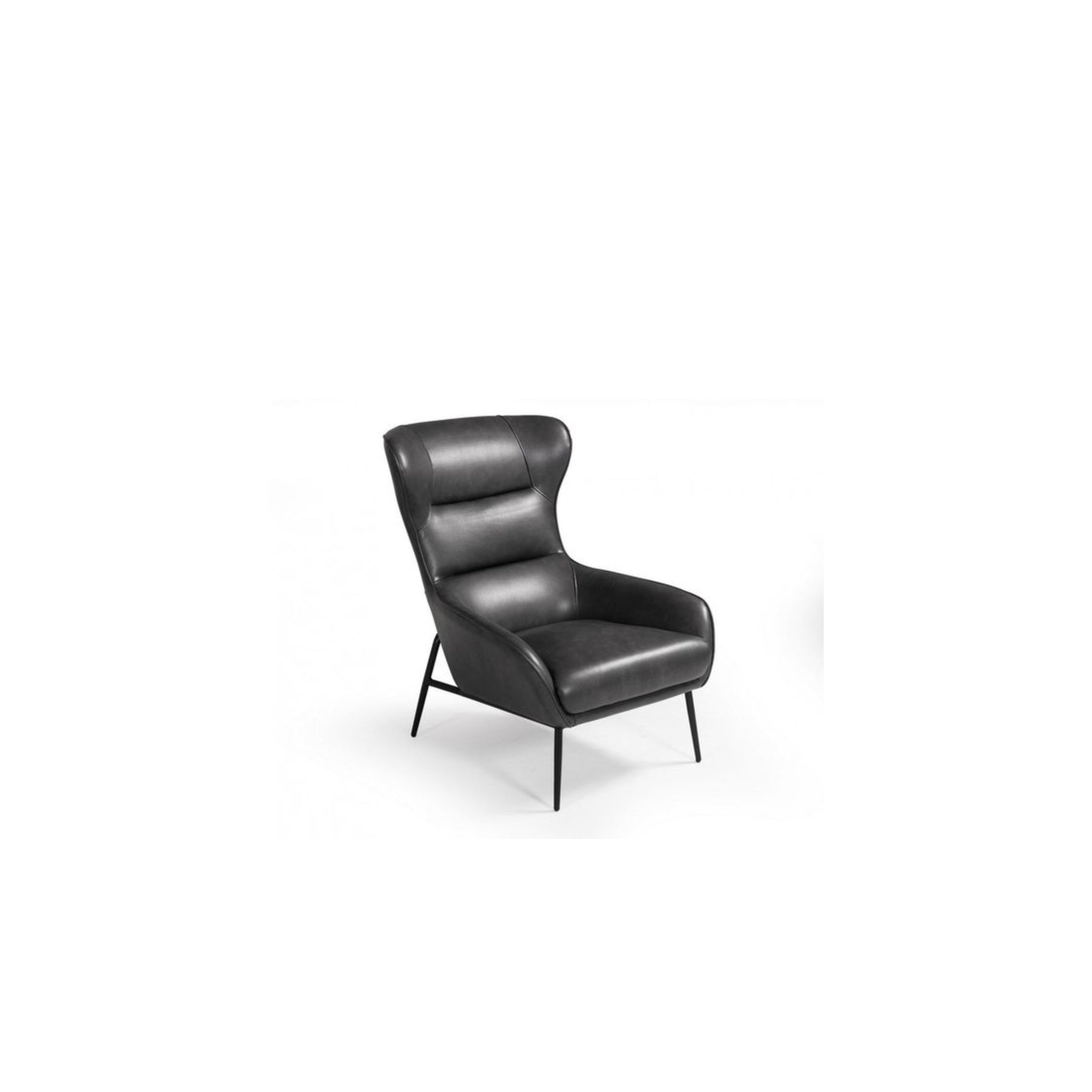 FAUTEUIL BLACK LEATHER